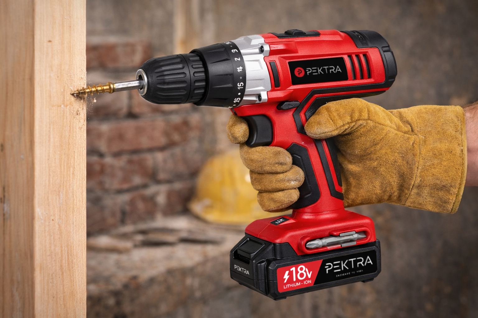 Taladro Inal&aacute;mbrico PEKTRA PKTCD312K de 18V